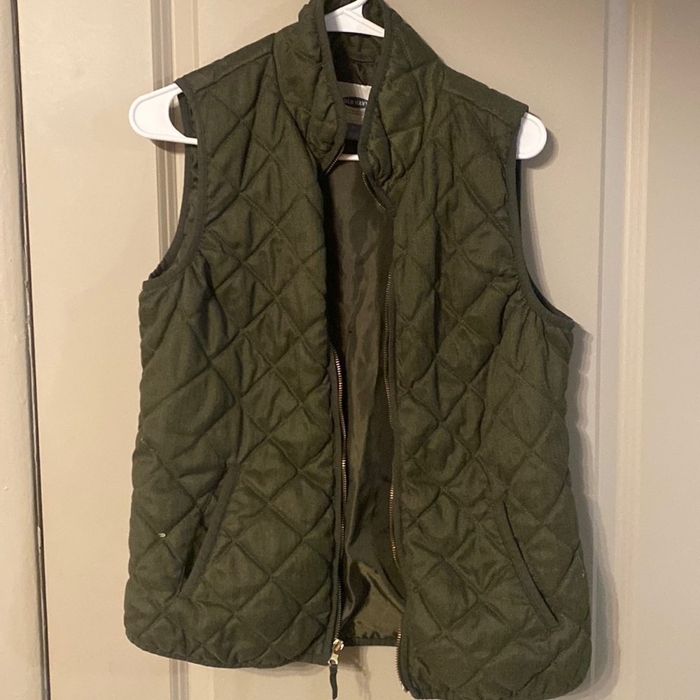 Quilted Vest, Old Navy, Medium, Hunter green